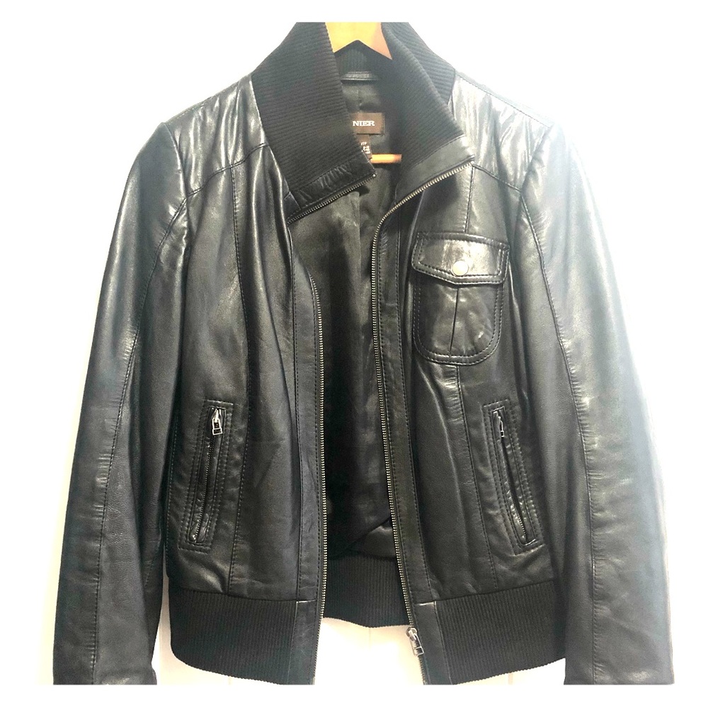 Danier leather bomber jacket
